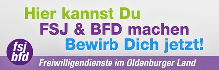 Banner: Hier kannst Du FSF & BFD machen, Bewirb Dich jetzt!