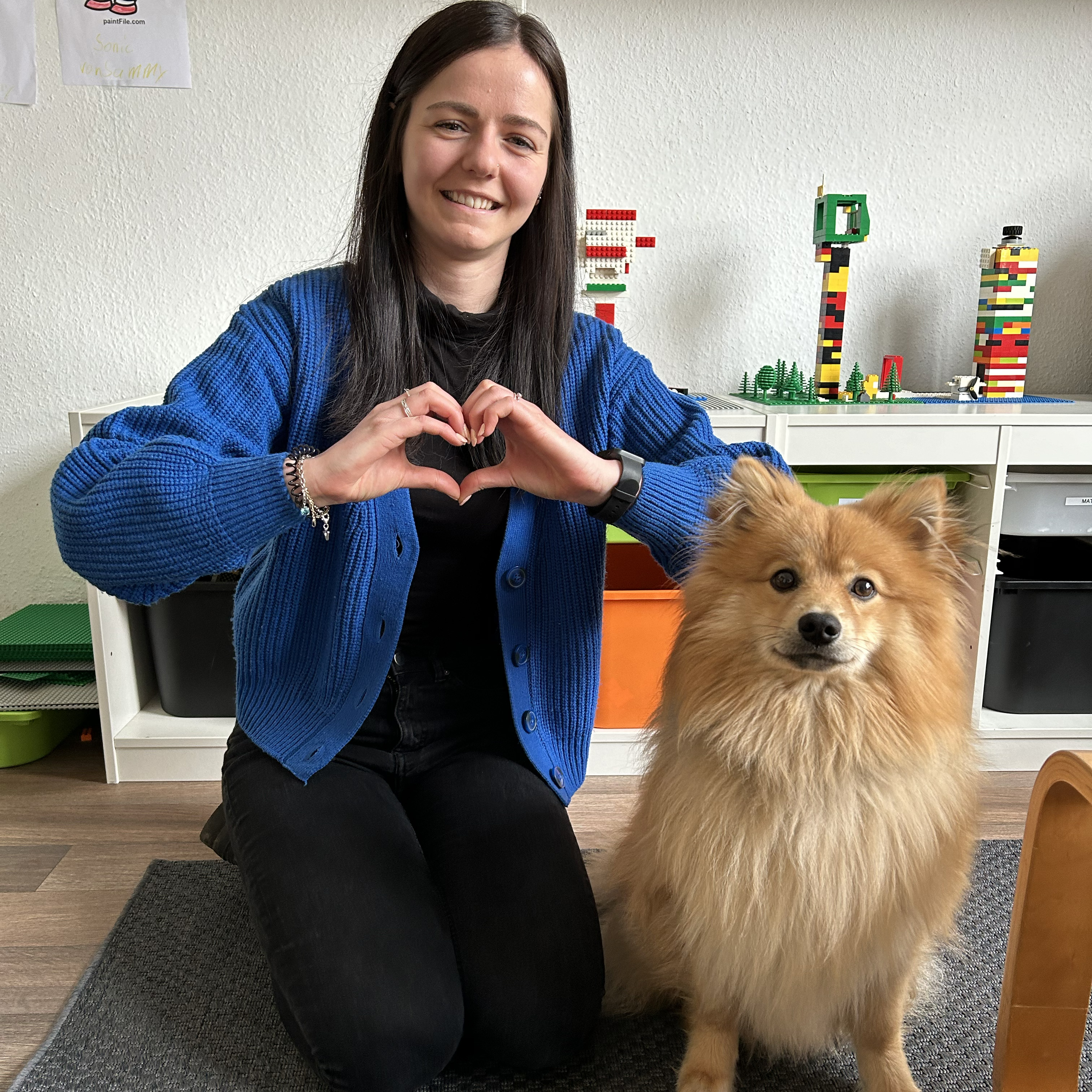 Vanessa Kühling mit dem neun Monate alten Carlo. Foto: Johanne Logemann